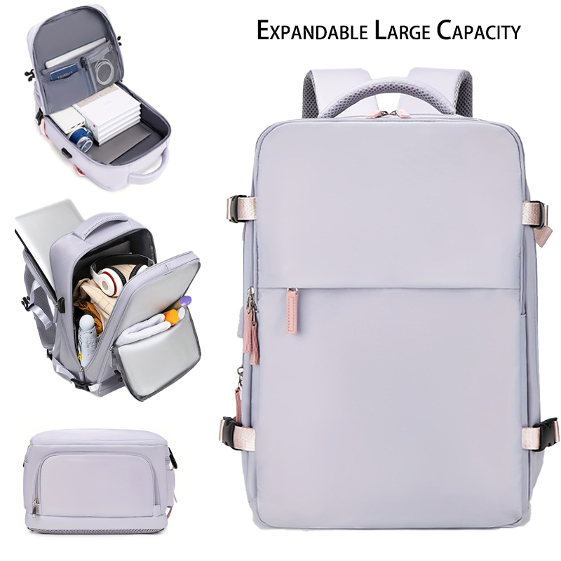 Interior Design Styles - Large capacity expandable travel backpack with