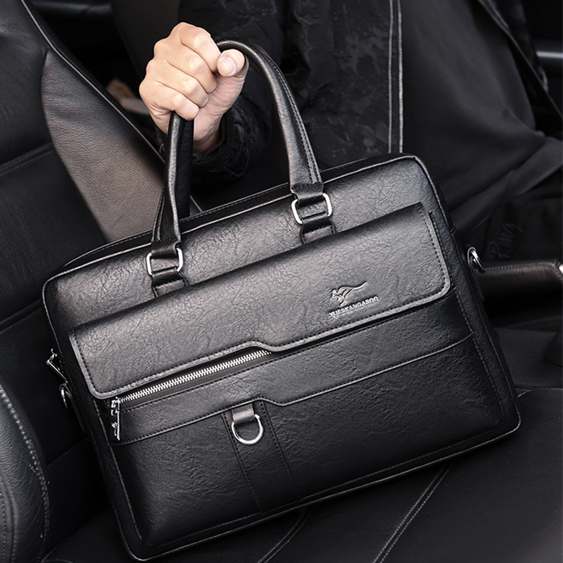 Interior Design Portfolio - Men'S Briefcase PU Leather Portfolio Handbag