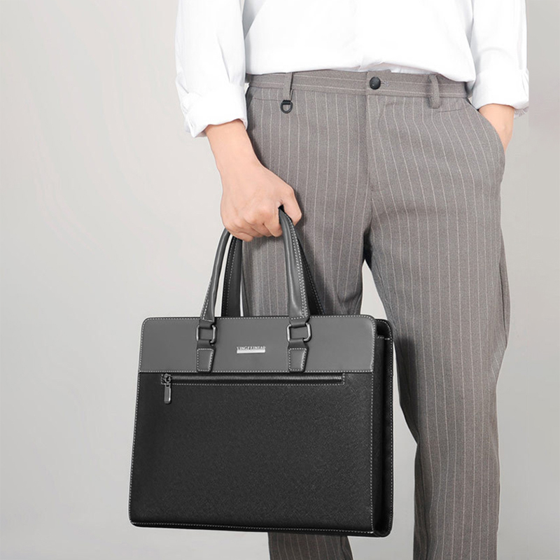 Interior Design Portfolio - Men's PVC Briefcase Bag Laptop Executive