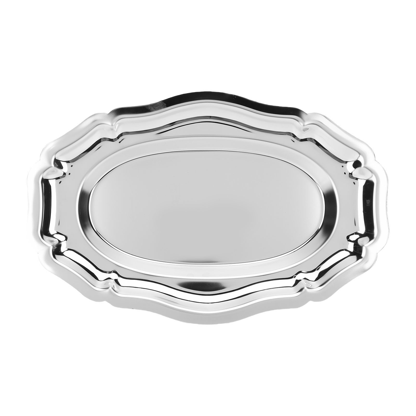 Travertine Tray Oval - Serving Tray 304 Stainless Steel Dessert