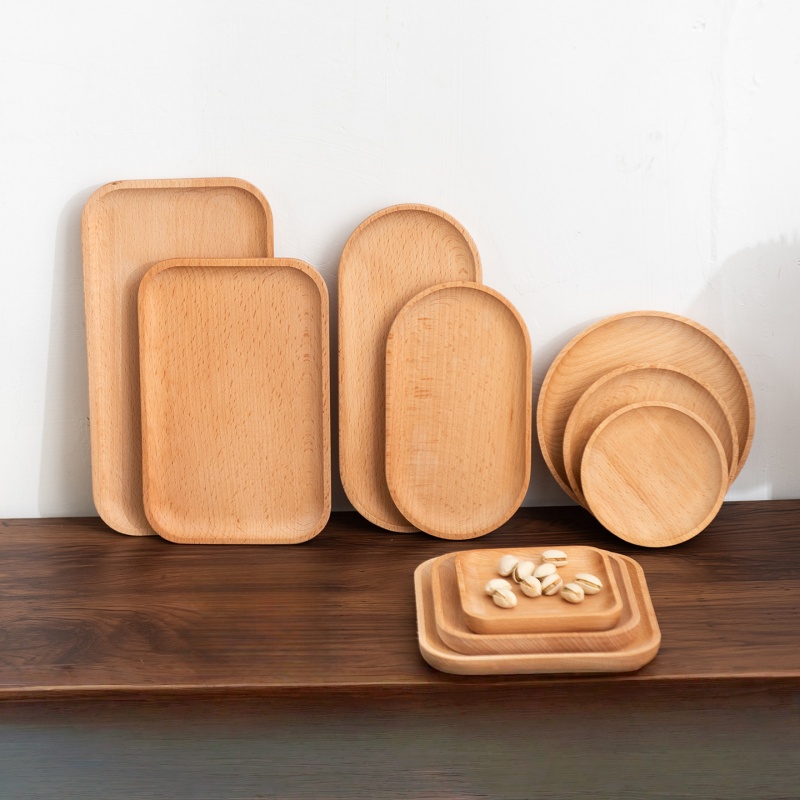Solid Beech Wood Breakfast Tra - Travertine Tray Oval ulasan dan harga