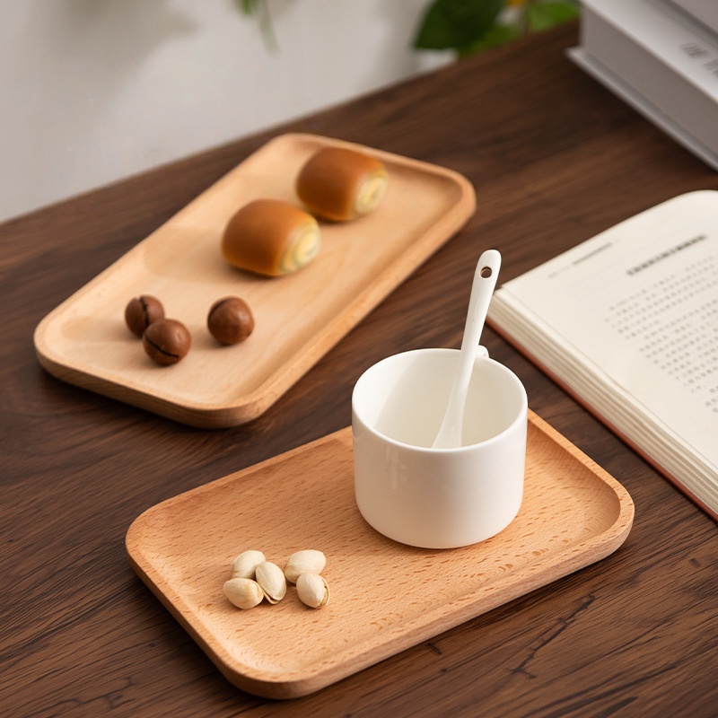 Solid Beech Wood Breakfast Tra - Travertine Tray Oval ulasan dan harga