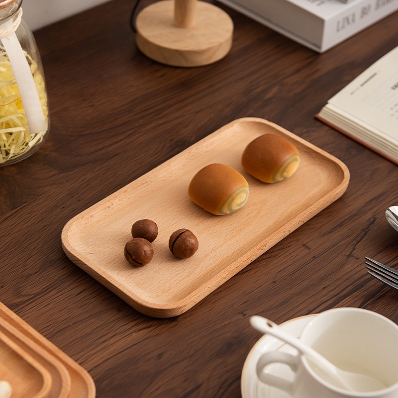 Solid Beech Wood Breakfast Tra - Travertine Tray Oval ulasan dan harga