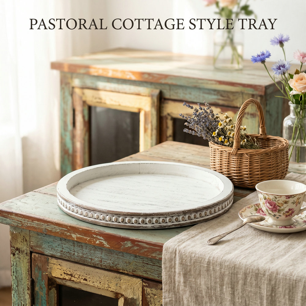 Rustic Vintage Farmhouse Woode - Travertine Tray Oval ulasan dan harga