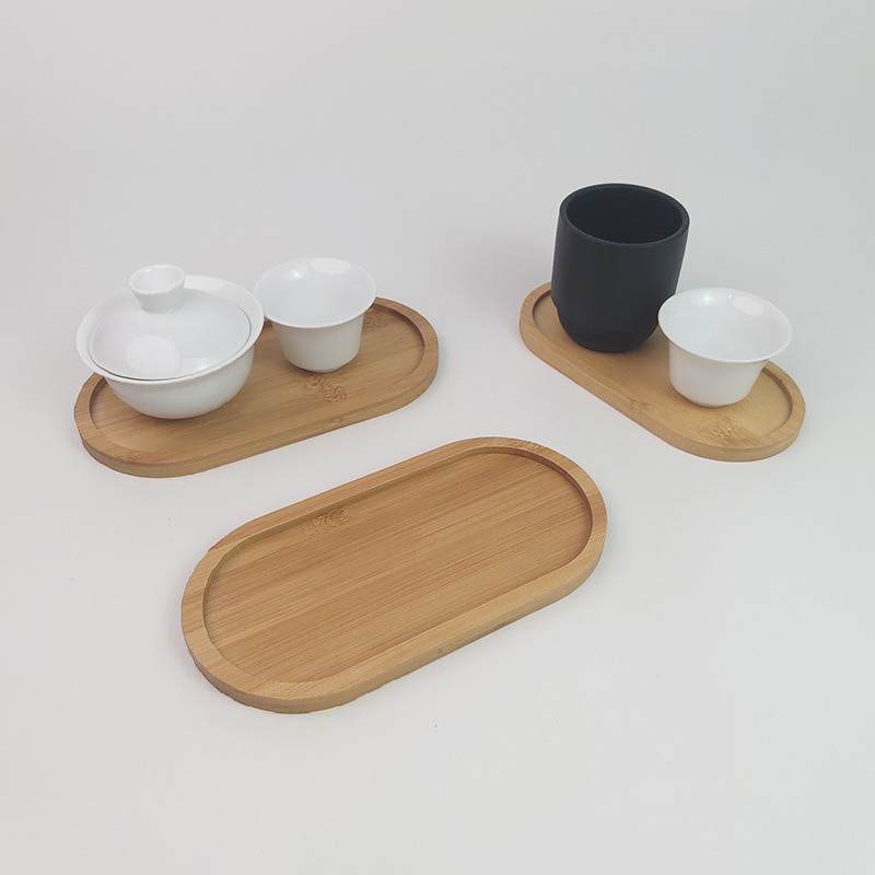 Tableware Solid Wood Food Tray - Travertine Tray Oval ulasan dan harga
