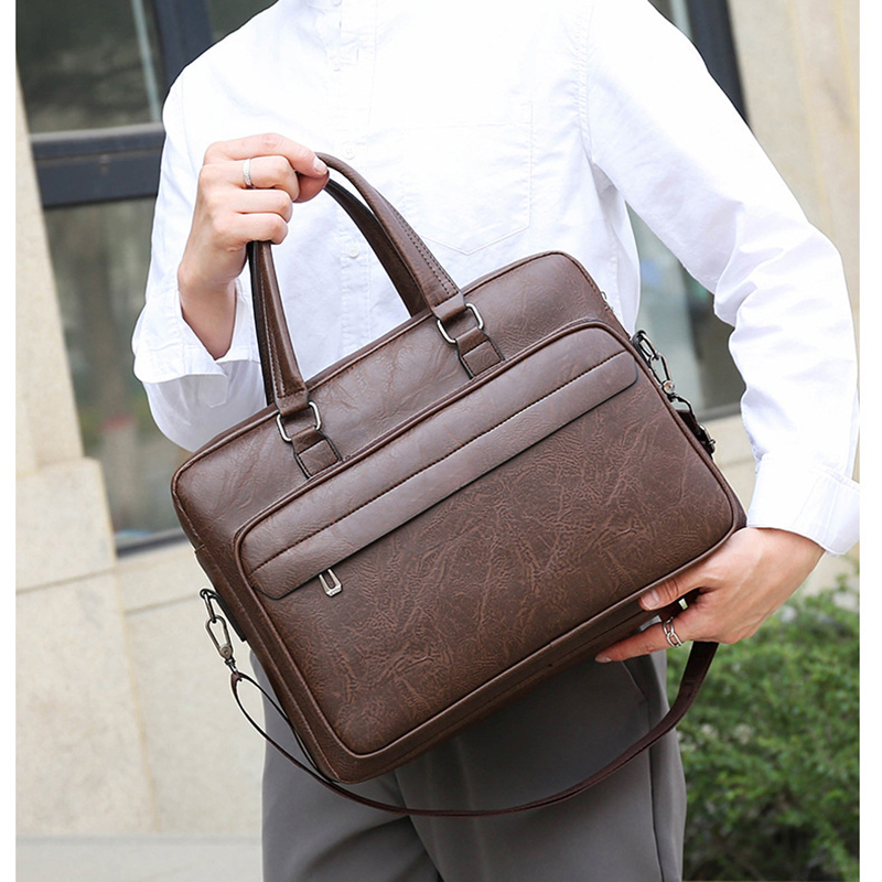 PU Leather Briefcase For Men H - Interior Design Portfolio ulasan dan harga