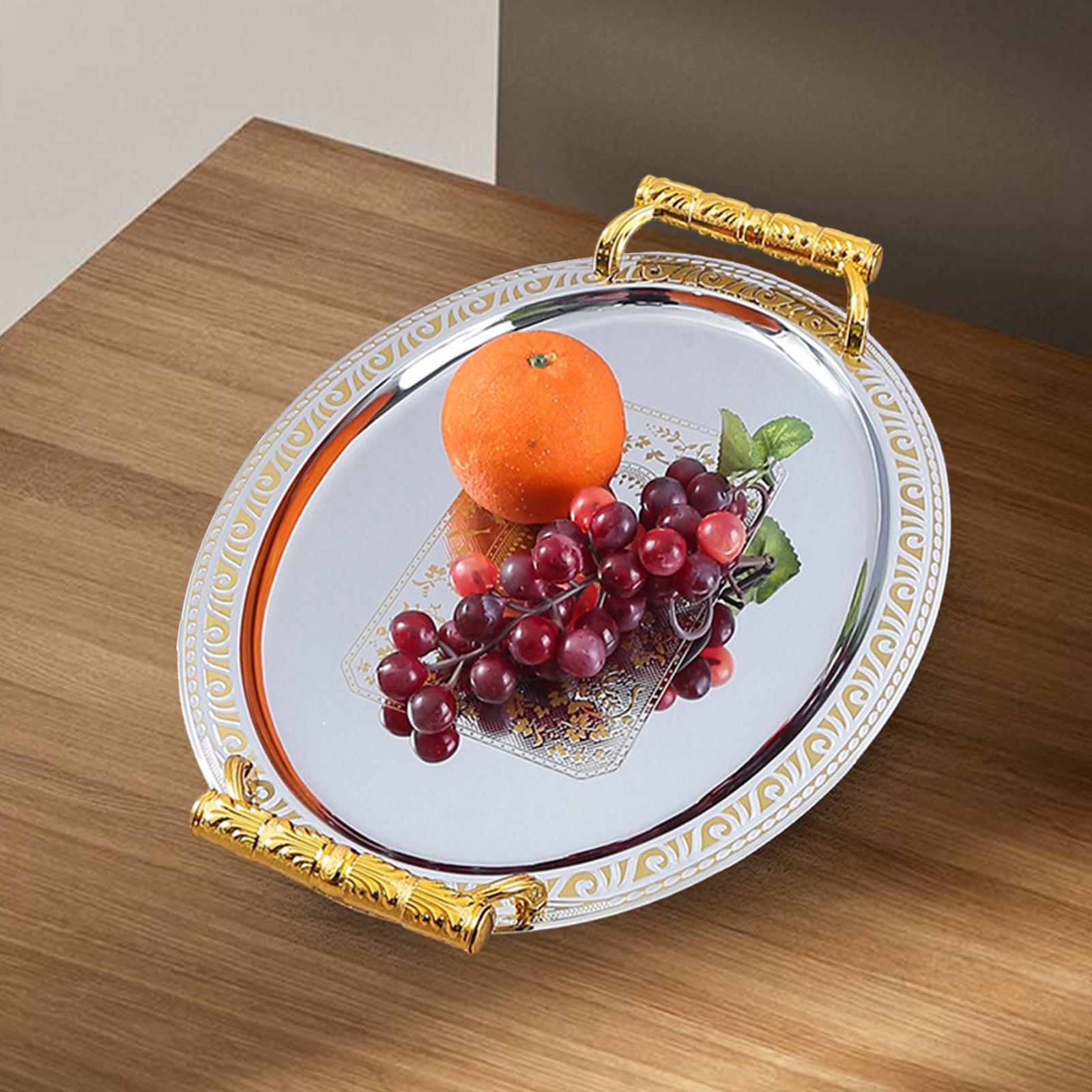 Decorative Serving Tray Oval M - Travertine Tray Oval ulasan dan harga