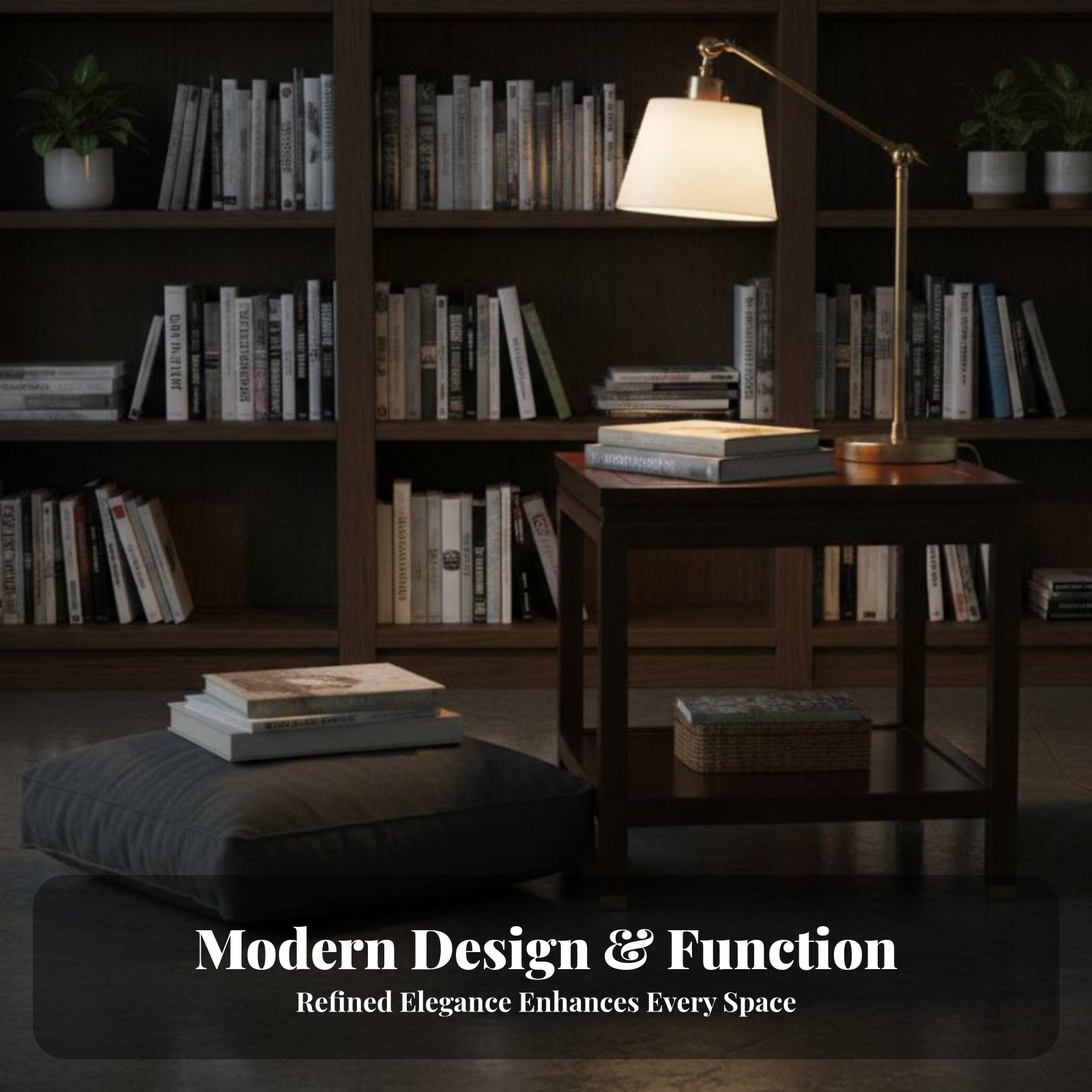 Dual-Level Square Table Minima - Interior Design Minimalist ulasan dan harga