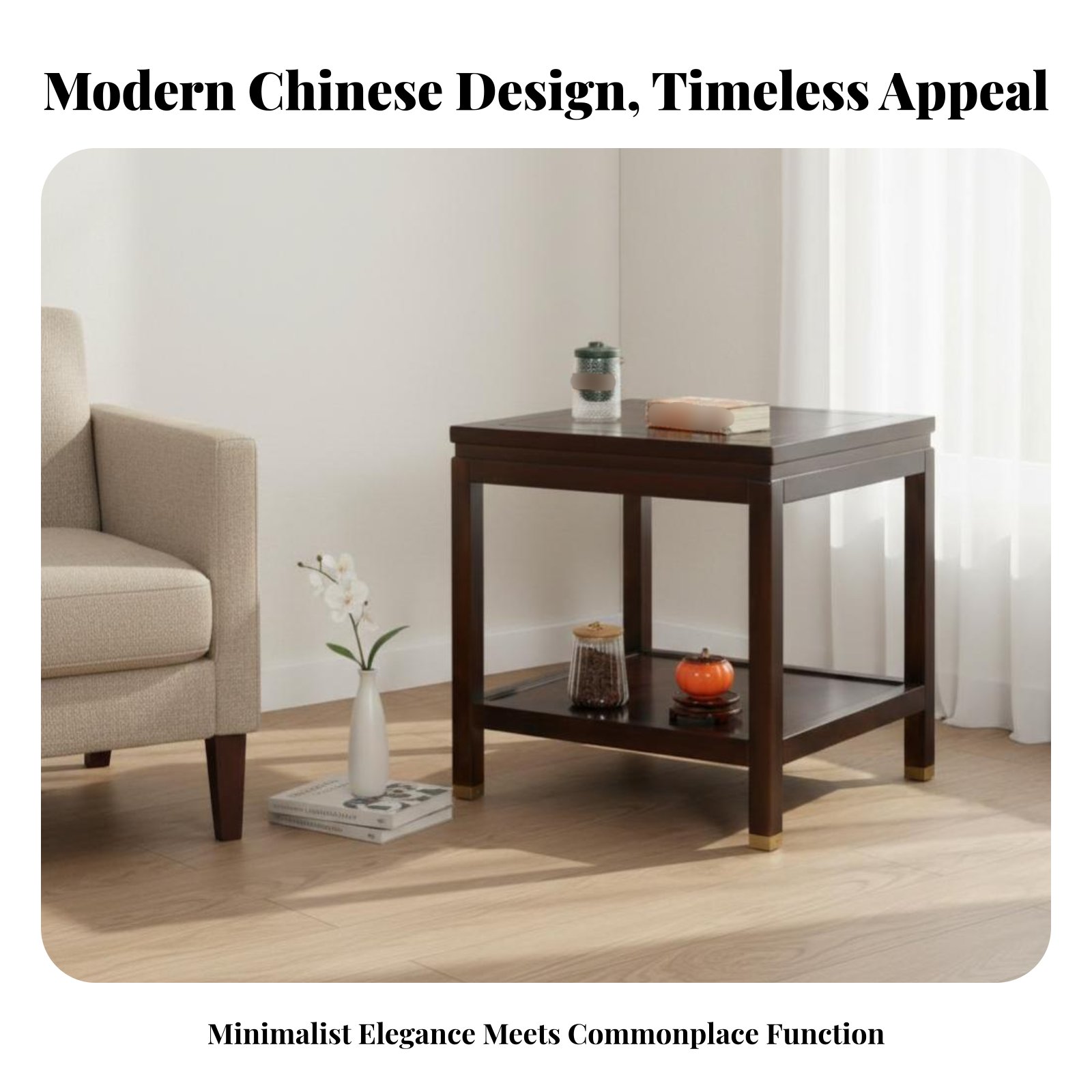 Dual-Level Square Table Minima - Interior Design Minimalist ulasan dan harga