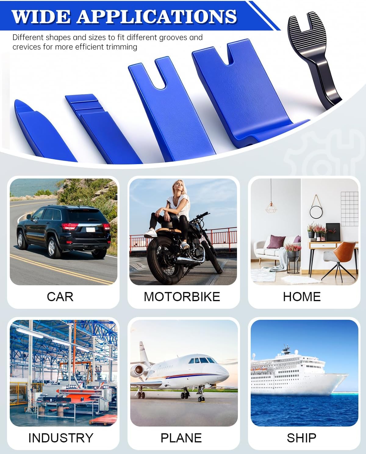 8pcs Car Hand Tool Set Car Dis - Interior Design Tools ulasan dan harga