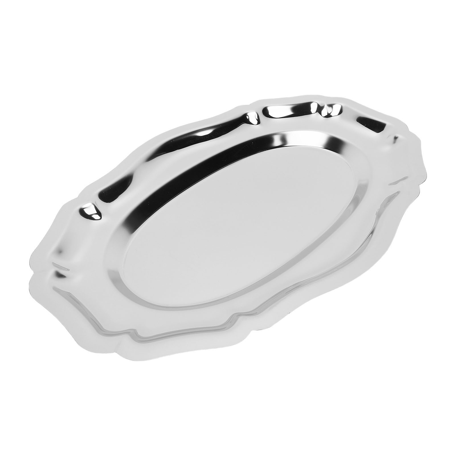 Serving Tray 304 Stainless Ste - Travertine Tray Oval ulasan dan harga