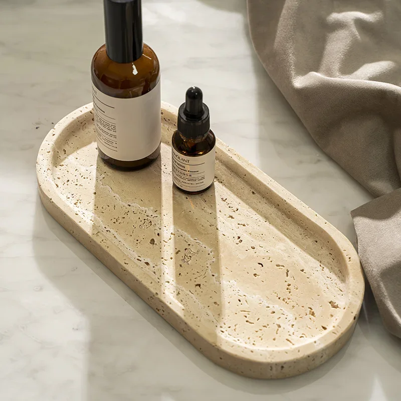 Oval Travertine Stone Tray for - Travertine Tray Oval ulasan dan harga