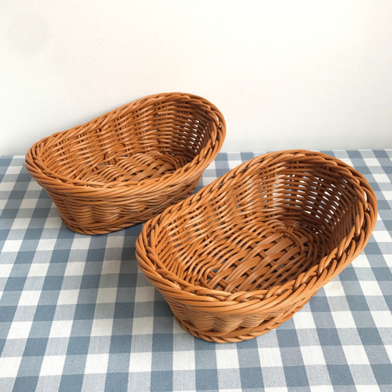 Oval Rattan Woven Storage Bask - Travertine Tray Oval ulasan dan harga