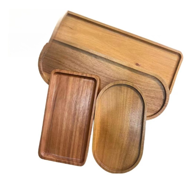 Wabi Sabi Style Acacia Wood De - Travertine Tray Oval ulasan dan harga