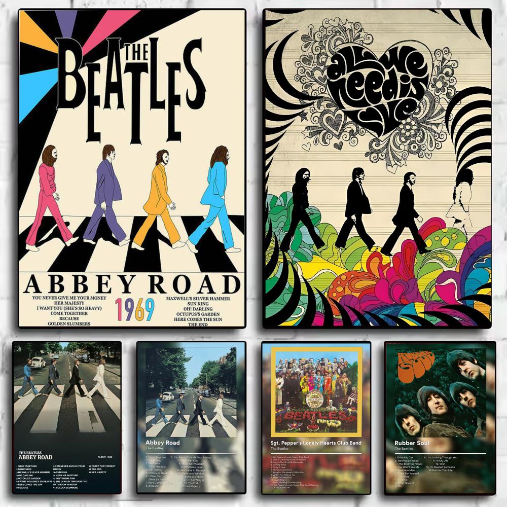 Pop Band T-The Beatles Poster  - Interior Design Minimalist ulasan dan harga