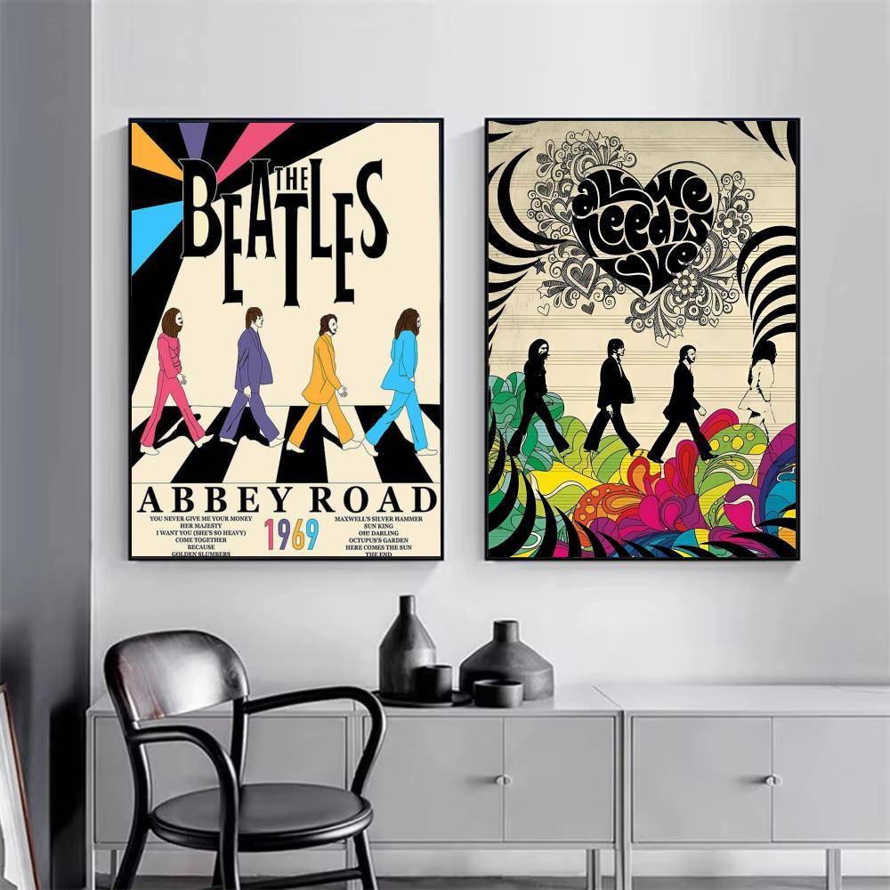 Pop Band T-The Beatles Poster  - Interior Design Minimalist ulasan dan harga