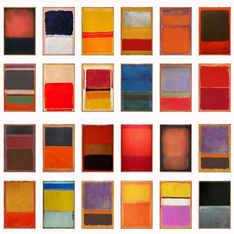Wall Decor, Mark Rothko Poster - Interior Design Minimalist ulasan dan harga