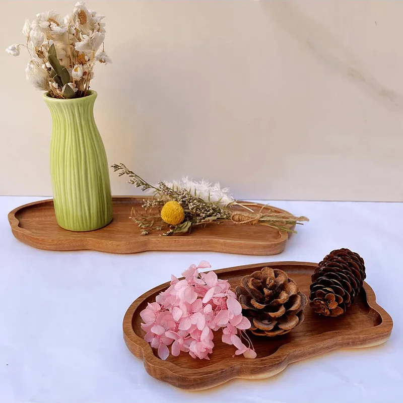 Japanese Style Wooden Tea Coff - Travertine Tray Oval ulasan dan harga