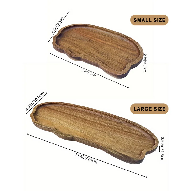 Japanese Style Wooden Tea Coff - Travertine Tray Oval ulasan dan harga